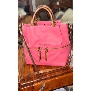 Dooney & Bourke City Leather Large Pink Dawson - EUC